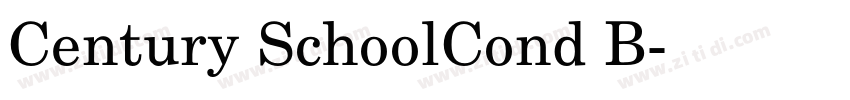 Century SchoolCond B字体转换